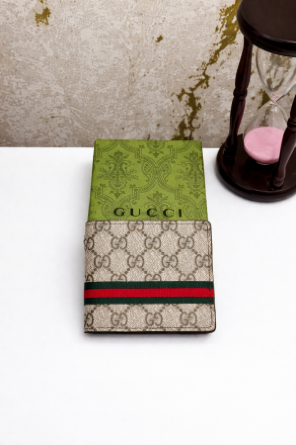 Gucci GG Printed Premium Wallet With Og Box And Dust Bag