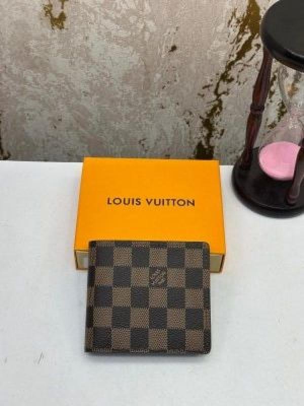 Louis Vuitton Loui Vuitton Brown Premium Wallet With Og Box Model No -28