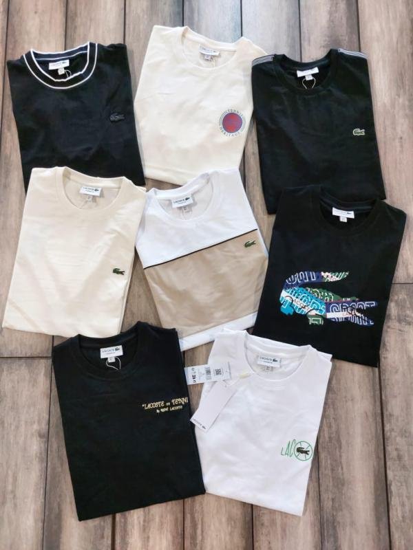 Lacoste Lacoste Black Premium Round Neck T-shirt F3826-b1 - Image 8