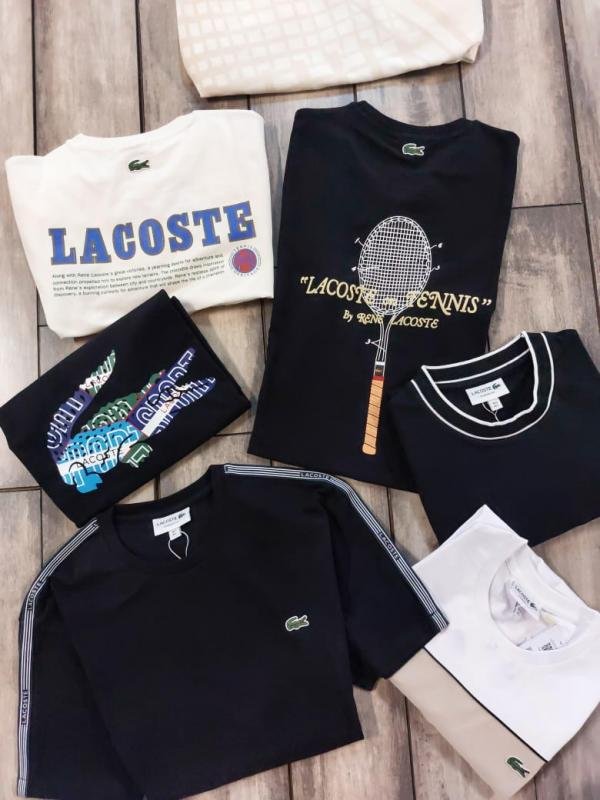 Lacoste Lacoste Black Premium Round Neck T-shirt F3826-b1 - Image 4