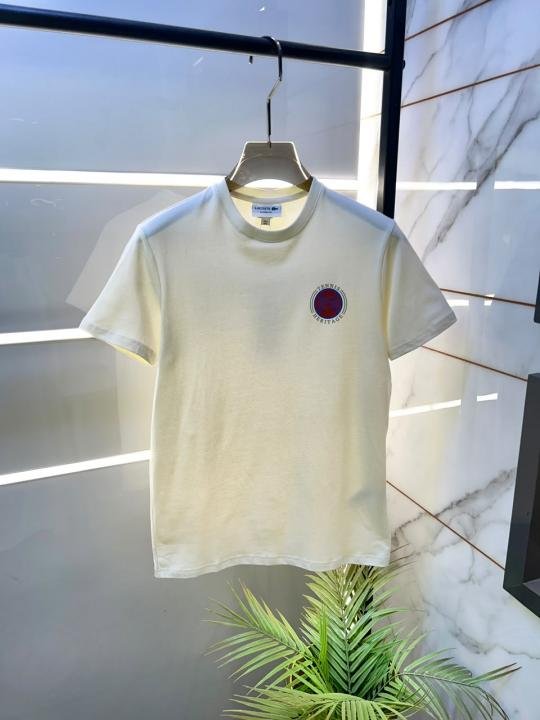 Lacoste Lacoste Cream Premium Round Neck T-shirt F3826-c2