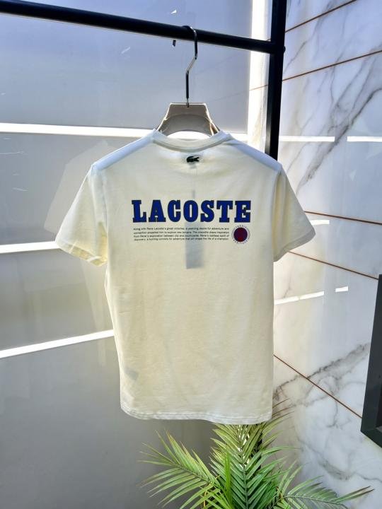 Lacoste Lacoste Cream Premium Round Neck T-shirt F3826-c2 - Image 12