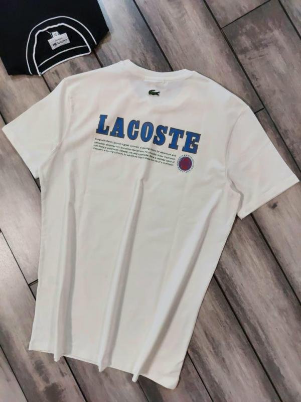 Lacoste Lacoste Cream Premium Round Neck T-shirt F3826-c2 - Image 11