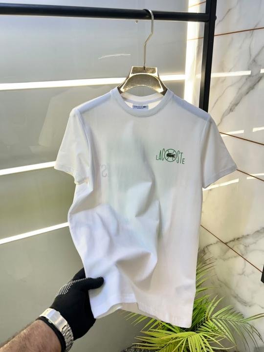Lacoste Lacoste White Premium Round Neck T-shirt F3826-wh - Image 12