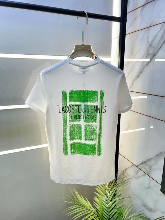 Lacoste Lacoste White Premium Round Neck T-shirt F3826-wh - Image 11