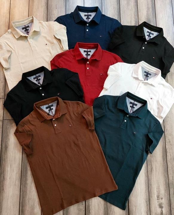 Tommy Hilfiger Tommy Hilfiger Maroon Polo Premium Collar Neck T-shirt F3934-ma - Image 12