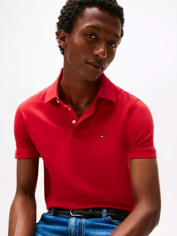 Tommy Hilfiger Tommy Hilfiger Maroon Polo Premium Collar Neck T-shirt F3934-ma - Image 9