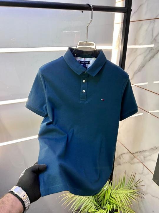 Tommy Hilfiger Tommy Hilfiger Green Polo Premium Collar Neck T-shirt F3934-gr - Image 3