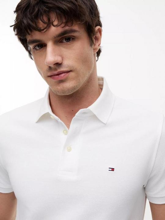 Tommy Hilfiger Tommy Hilfiger Cream Polo Premium Collar Neck T-shirt F3934-cr - Image 6