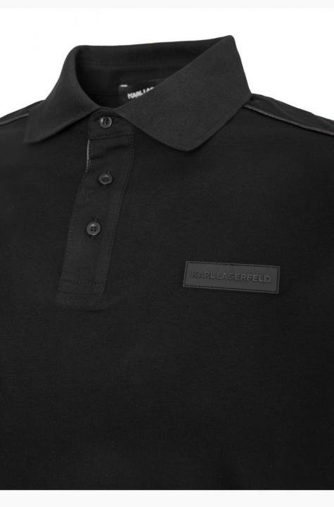 Karl Lagerfeld NAVY Polo Premium Collar Neck T-shirt F3931-ny - Image 4