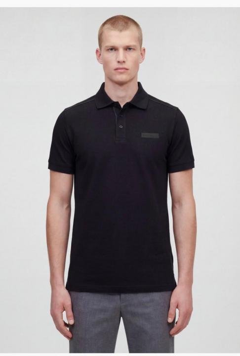 Karl Lagerfeld NAVY Polo Premium Collar Neck T-shirt F3931-ny - Image 3
