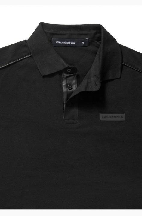 Karl Lagerfeld NAVY Polo Premium Collar Neck T-shirt F3931-ny - Image 2