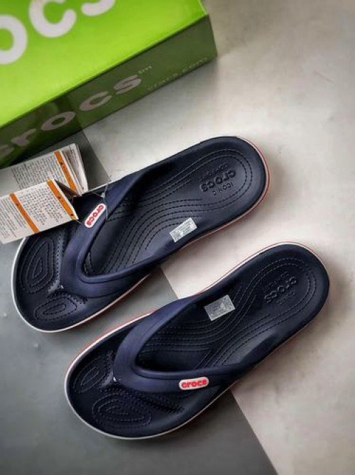 Buy Crocs croc bayaband flip navy pepper legit quality Shoes Online in India - Bootery - Image 5
