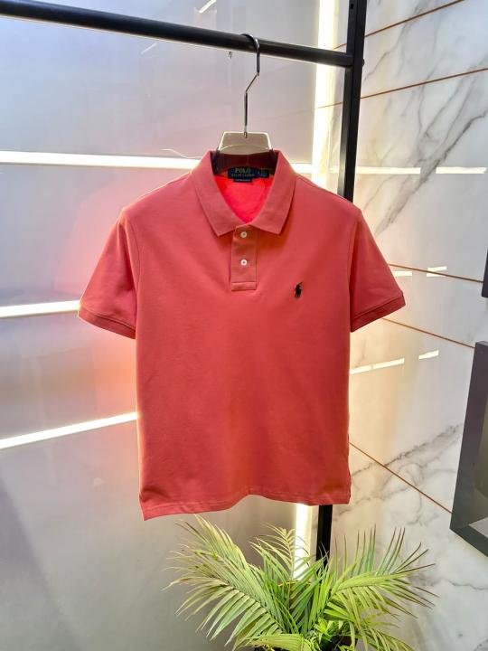 Ralph Lauren Ralph Lauren Coral Polo Premium Collar Neck T-shirt F3926-co