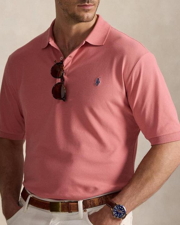 Ralph Lauren Ralph Lauren Coral Polo Premium Collar Neck T-shirt F3926-co - Image 10