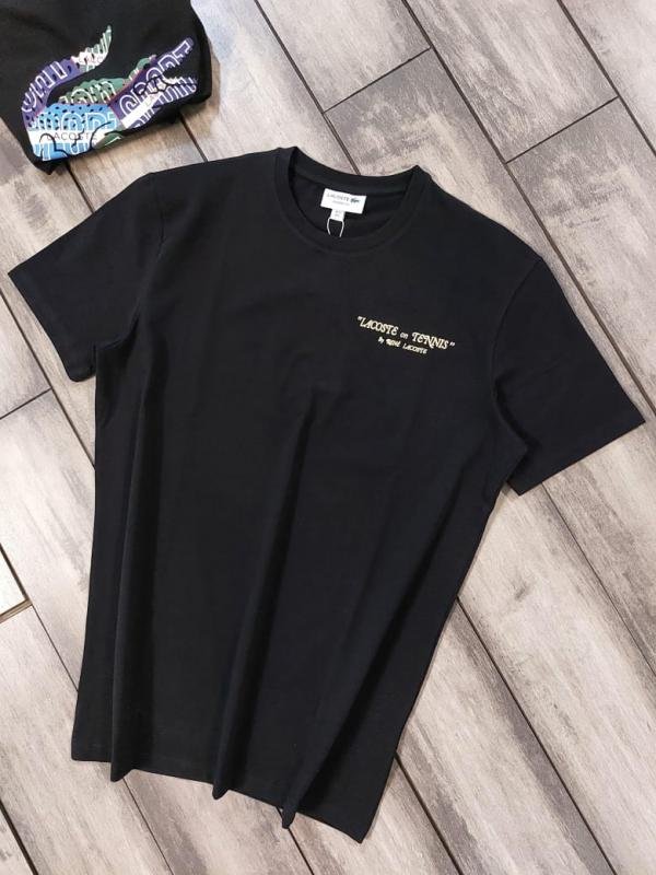 Lacoste Lacoste Black Premium Round Neck T-shirt F3826-b3 - Image 9