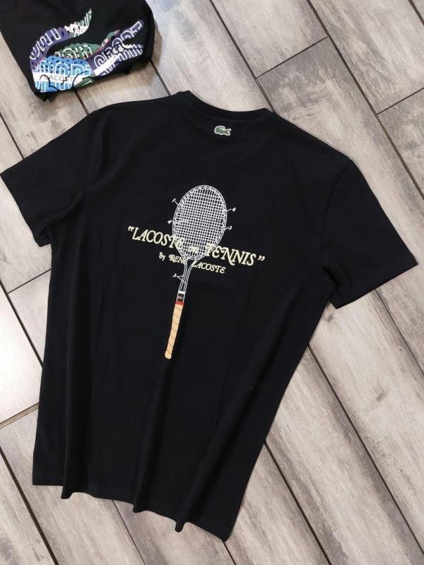 Lacoste Lacoste Black Premium Round Neck T-shirt F3826-b3 - Image 8
