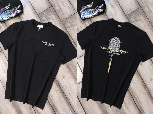 Lacoste Lacoste Black Premium Round Neck T-shirt F3826-b3 - Image 7