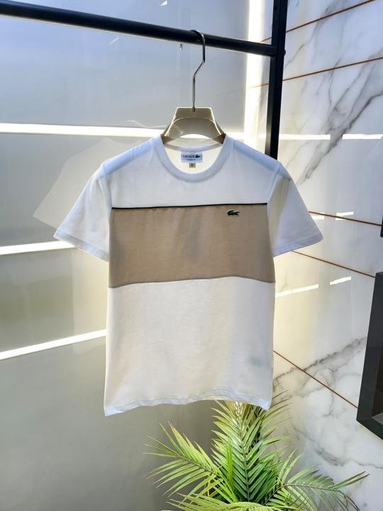 Lacoste Lacoste Cream Premium Round Neck T-shirt F3826-c3
