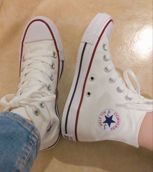 Buy Converse Convers Women All Star High Canvas White Shoes Online in India - Bootery - Image 5