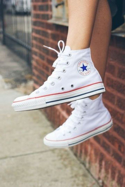 Buy Converse Convers Women All Star High Canvas White Shoes Online in India - Bootery - Image 3