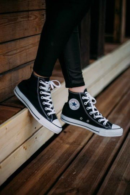 Converse Convers Women All Star High Canvas Black Shoes Price in India - Buy at Bootery - Image 2