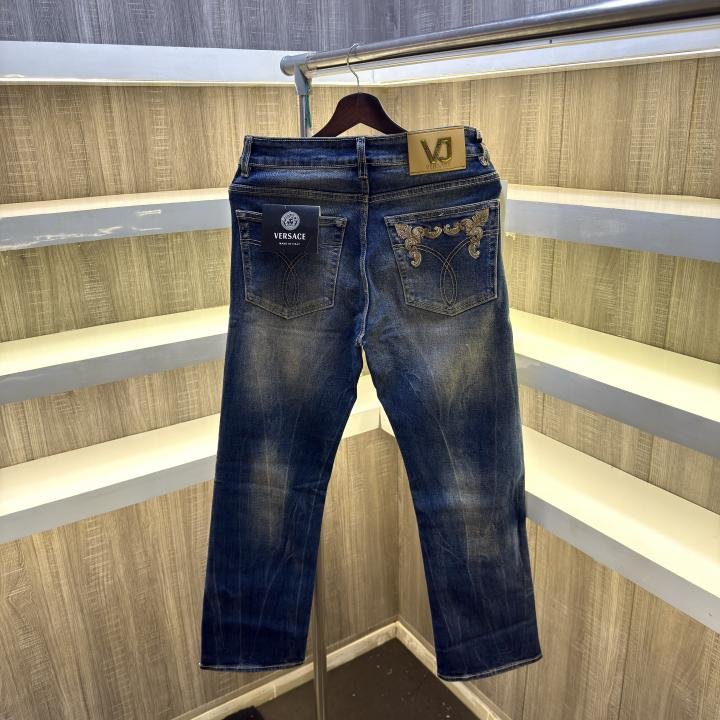 Versace Versac E Imported Straight Fit Bootcut Denim With Original Box & Carry Bag