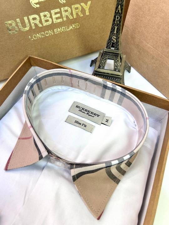 Burberry Burberry White Premium Embroidery Logo Shirt With Brand Box Packing And Carry Bag F2249-wh - Image 7
