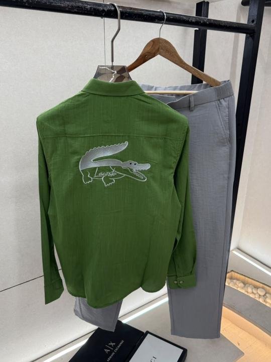 Lacoste Lacoste Imported Green Pant Shirt Super Premium Combo F5006-gr