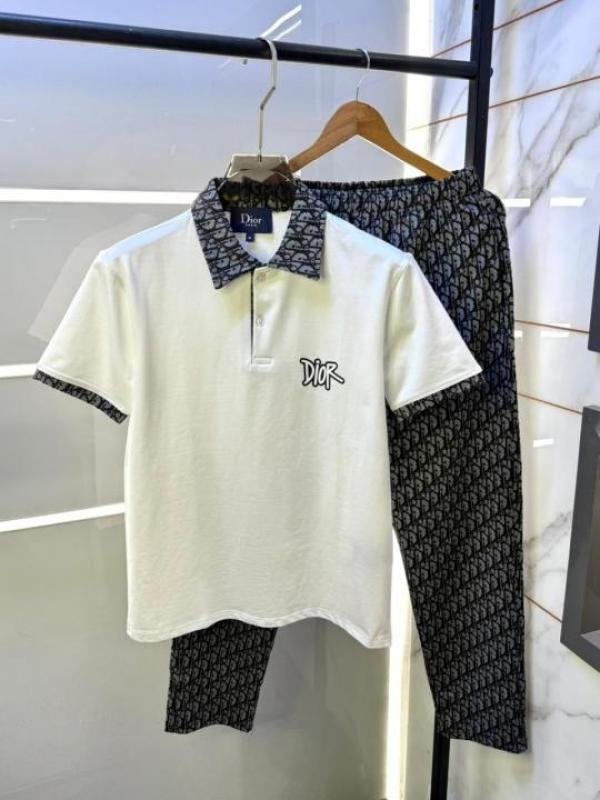Christian Dior Christian Dior White Imported Monogram Premium Track Suit With Brand Carry Bag F3681-w2