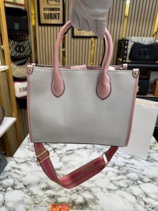 Coach Signature Canvas Shoulder Bag Tote With Carrybag - Image 6