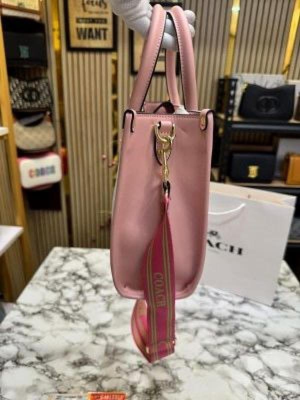 Coach Signature Canvas Shoulder Bag Tote With Carrybag - Image 4