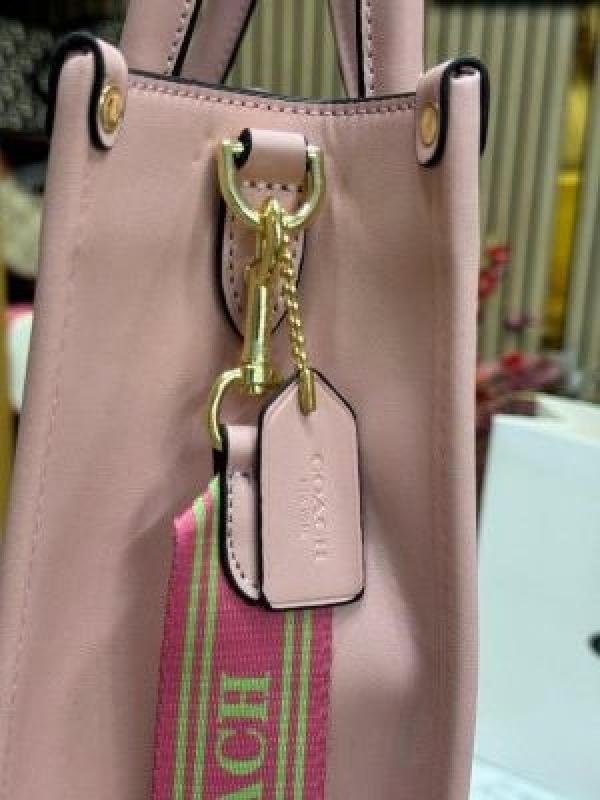 Coach Signature Canvas Shoulder Bag Tote With Carrybag - Image 3