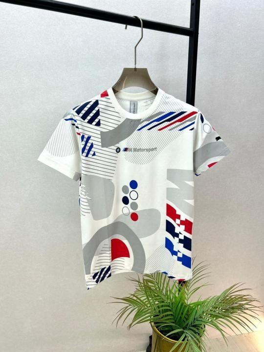 Bmw Edition White Super Premium Round Neck Printed T-shirt F3737-wh