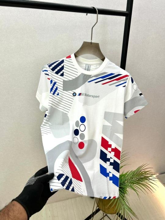 Bmw Edition White Super Premium Round Neck Printed T-shirt F3737-wh - Image 3
