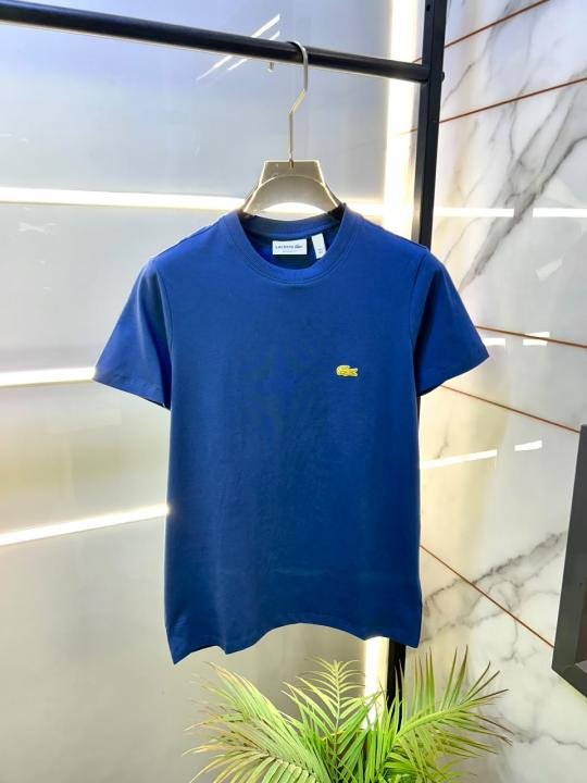 Lacoste Lacoste Blue Premium Round Neck T-shirt With Brand Packing F5017-bu