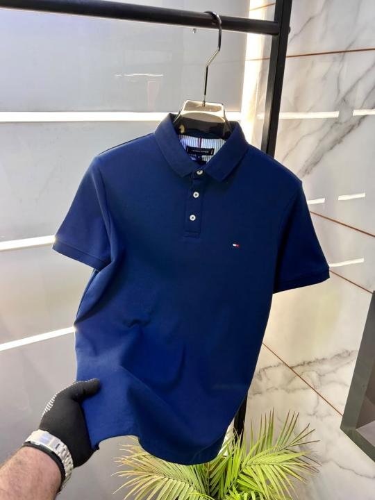Tommy Hilfiger Tommy Hilfiger Blue Polo Premium Collar Neck T-shirt F3934-bu - Image 3