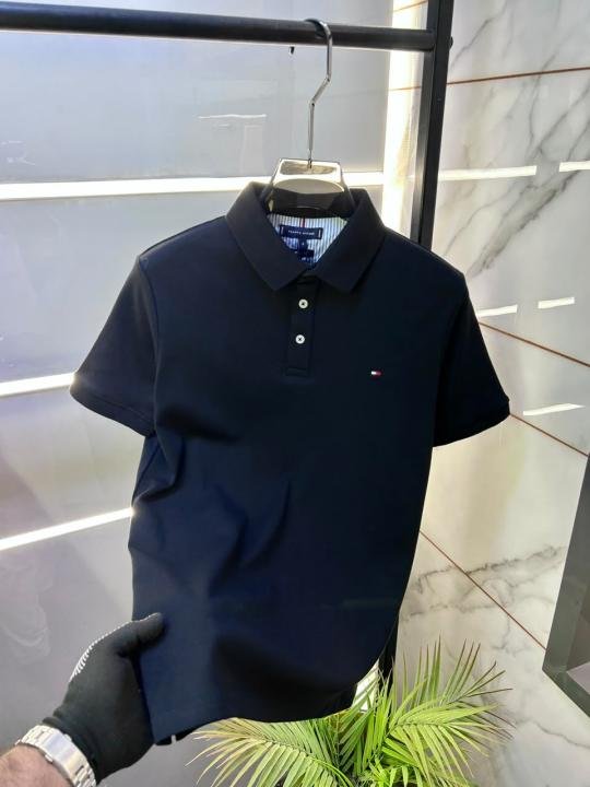Tommy Hilfiger Tommy Hilfiger Black Polo Premium Collar Neck T-shirt F3934-bl - Image 3