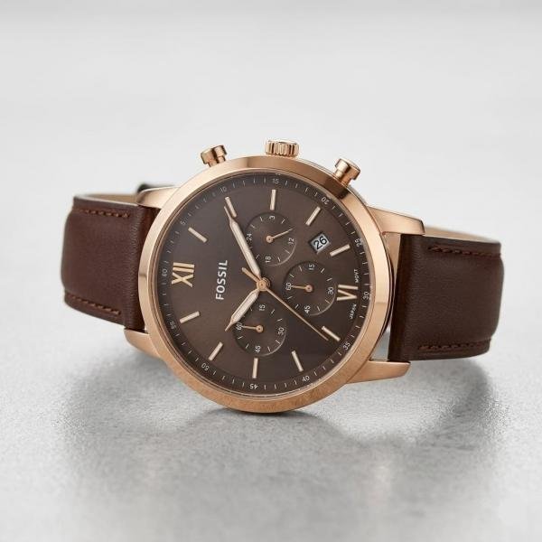 Fossil Neutro Chronograph Brown-Copper-Brown Watch for Men - Best Price Online - Bootery - Image 1