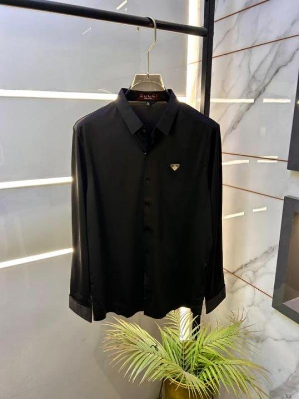 Gucci Gucci Logo Imported Black Super Premium Shirt F3365-bl
