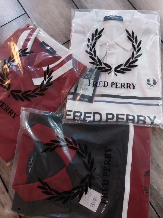 Fred Perry Fred Perry Olive Green Premium Polo Neck Tshirt 556 - Image 3