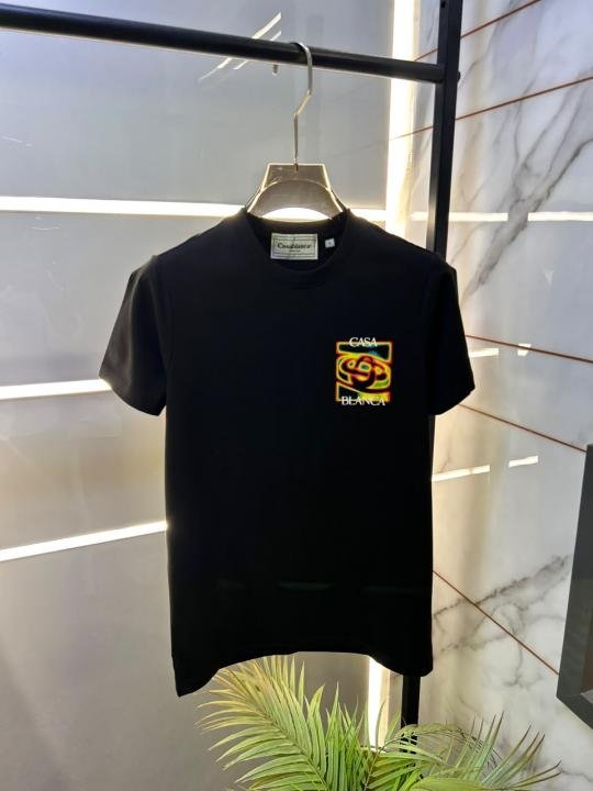 Casablanca Black Back Print Premium Round Neck T-shirt F5036-b2 - Image 4