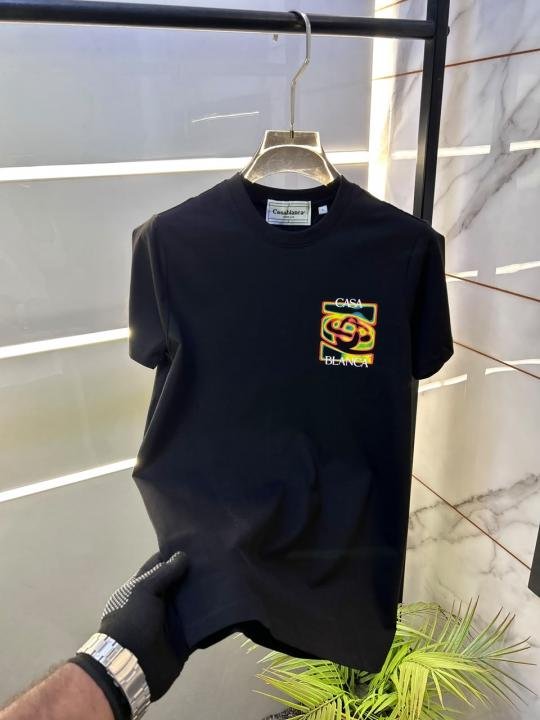 Casablanca Black Back Print Premium Round Neck T-shirt F5036-b2 - Image 3