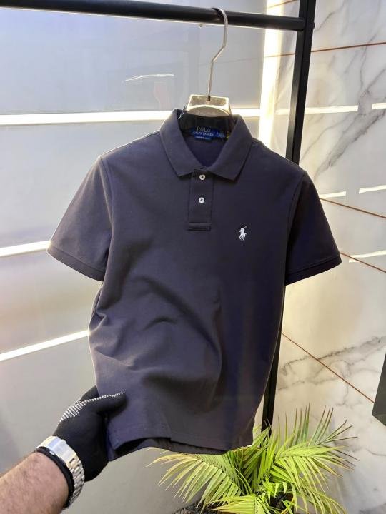 Ralph Lauren Ralph Lauren Grey Polo Premium Collar Neck T-shirt F3926-gy - Image 11