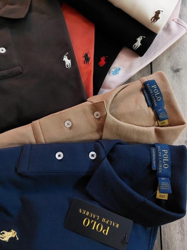 Ralph Lauren Ralph Lauren Grey Polo Premium Collar Neck T-shirt F3926-gy - Image 3