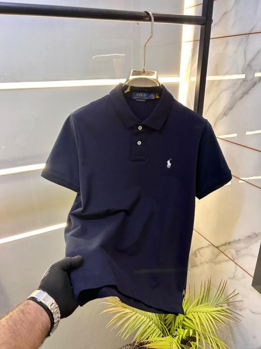 Ralph Lauren Ralph Lauren Navy Polo Premium Collar Neck T-shirt F3926-ny - Image 12