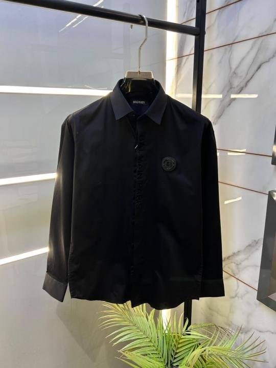 Balmain Balmain Paris Logo Black Premium Shirt With Brand Box Packing And Carry Bag F3000-bl