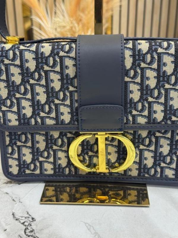 Christian Dior Montaign Oblique Shoulder Bag With Double Og Box And Dust Bag - Image 3