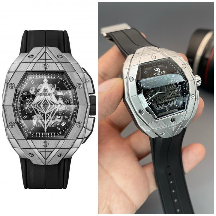 Hublot Spirit of Big Bang Sang Bleu Watch for Men - Best Price Online - Bootery - Image 3
