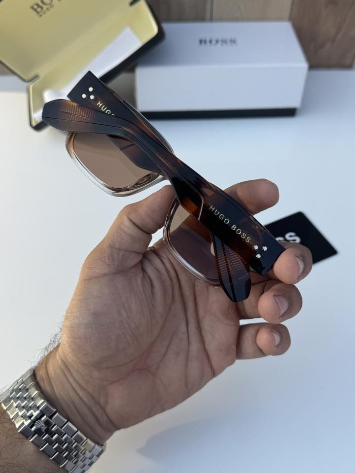 Hugo Boss 621 Grey Tiger Brown Sunglasses - Best Price Online - Bootery - Image 3
